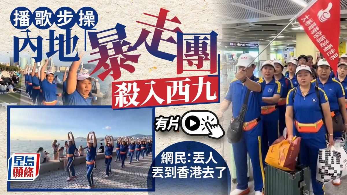 香港「失陷」︱內地暴走團現身西九  網民：丟人丟到香港去了︱有片