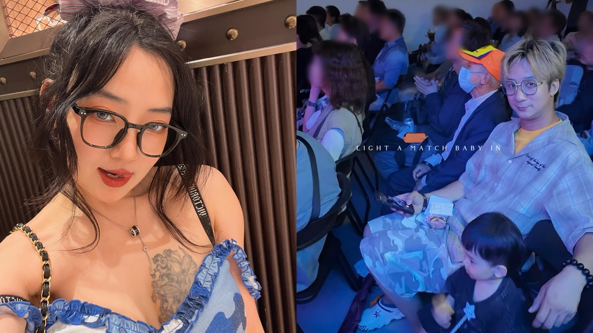 Happy伯現身打破失聯傳聞  VIP位睇屯門娜娜扭腰乞籮  娜娜老公同場欣賞辣舞晒「三代同堂」照