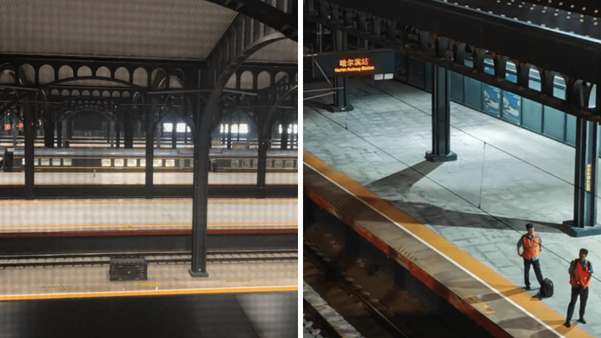 「站景」房|哈爾濱酒店住客開窗驚見火車 客房距月台不足10米 「站景」房|哈爾濱酒店住客開窗驚見火車 客房距月台不足10米