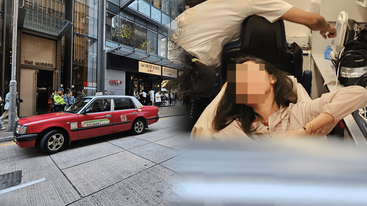 西環科士街打卡熱點發生車禍 女子遭的士撞傷腳送院