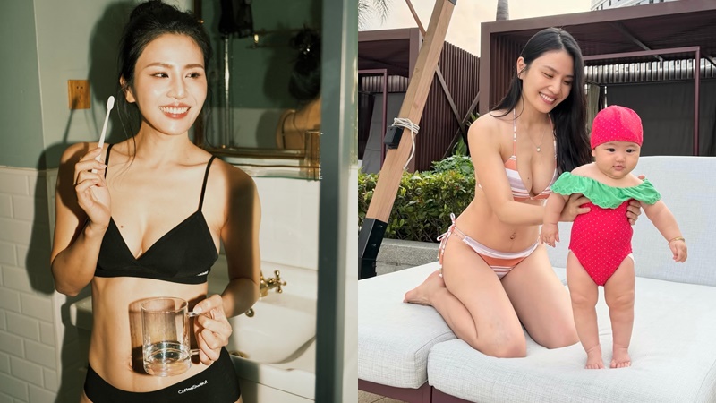 Coffee林芊妤最新內衣福利圖陷走光疑雲  內褲極高衩疑露敏感部位  親理品牌IG老貓燒鬚