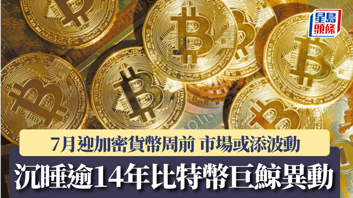 7月迎「加密貨幣周」前沉睡逾14年比特幣巨鯨異動市場或添波動