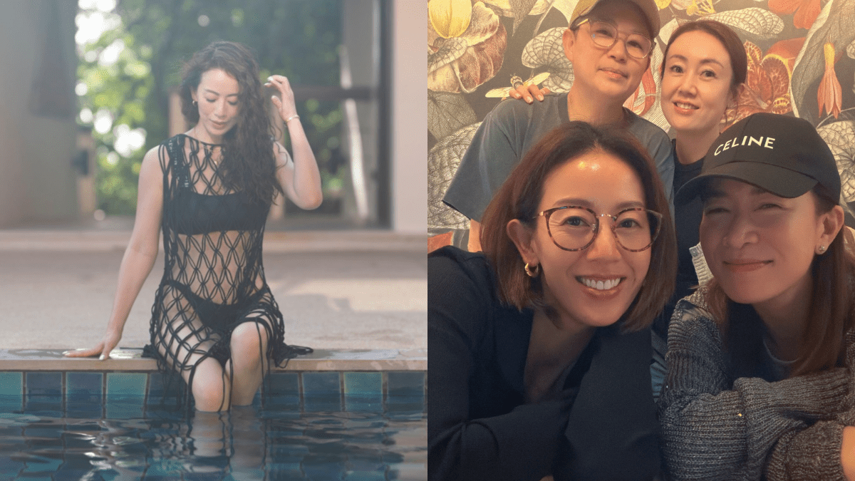 43歲梁靖琪眼角皺紋顯蒼老  與半百佘詩曼同框被比下去  網民指一原因老得快值得體諒