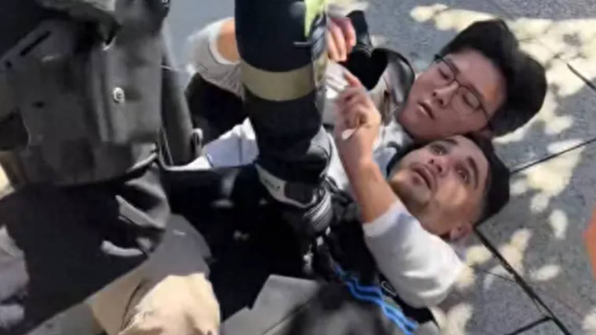 街頭MMA | 山東男西班牙鎖喉擒賊 路人齊拍掌 | 有片