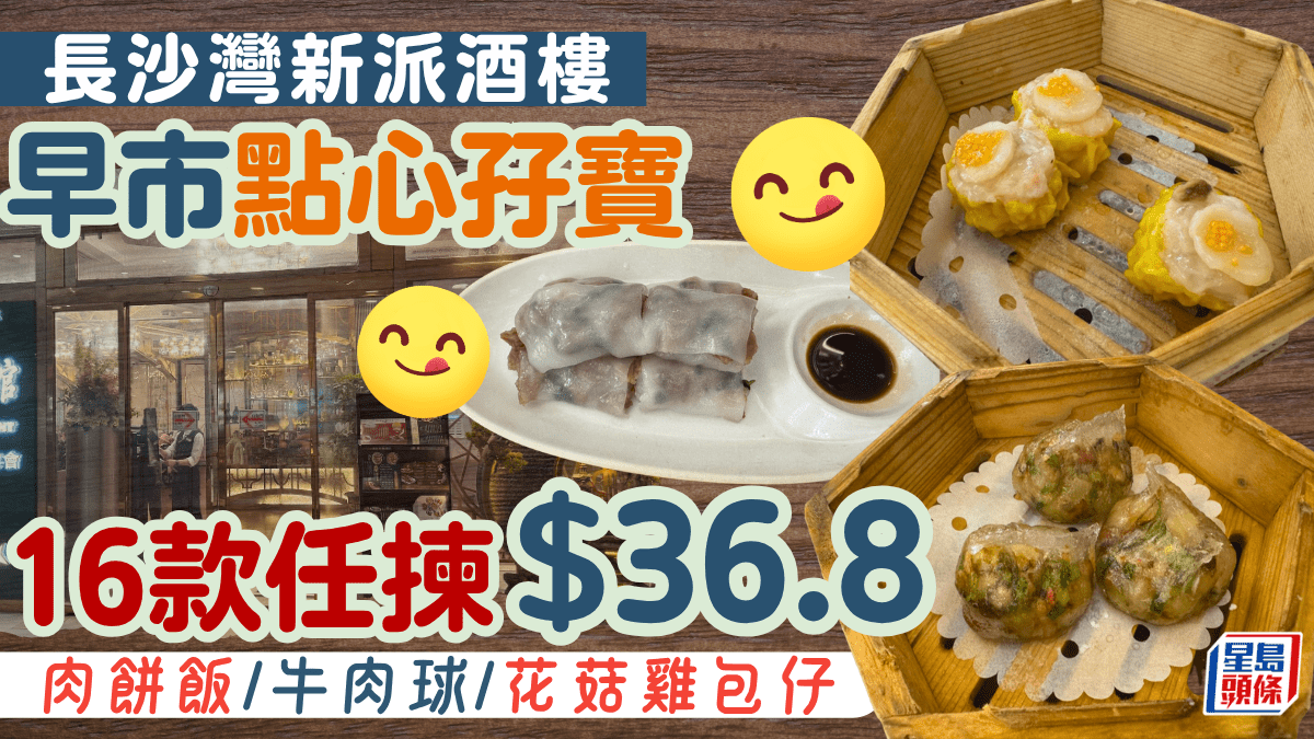 長沙灣嘆茶新熱點！新派酒樓點心組合$36.8起 網民大讚：價錢都好合理，比屯門平