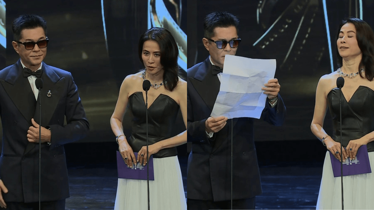 金像獎2026丨古天樂取出大張「貓紙」  笑宣萱為編劇帶來快感  可拍齣《媽的多次綁架》