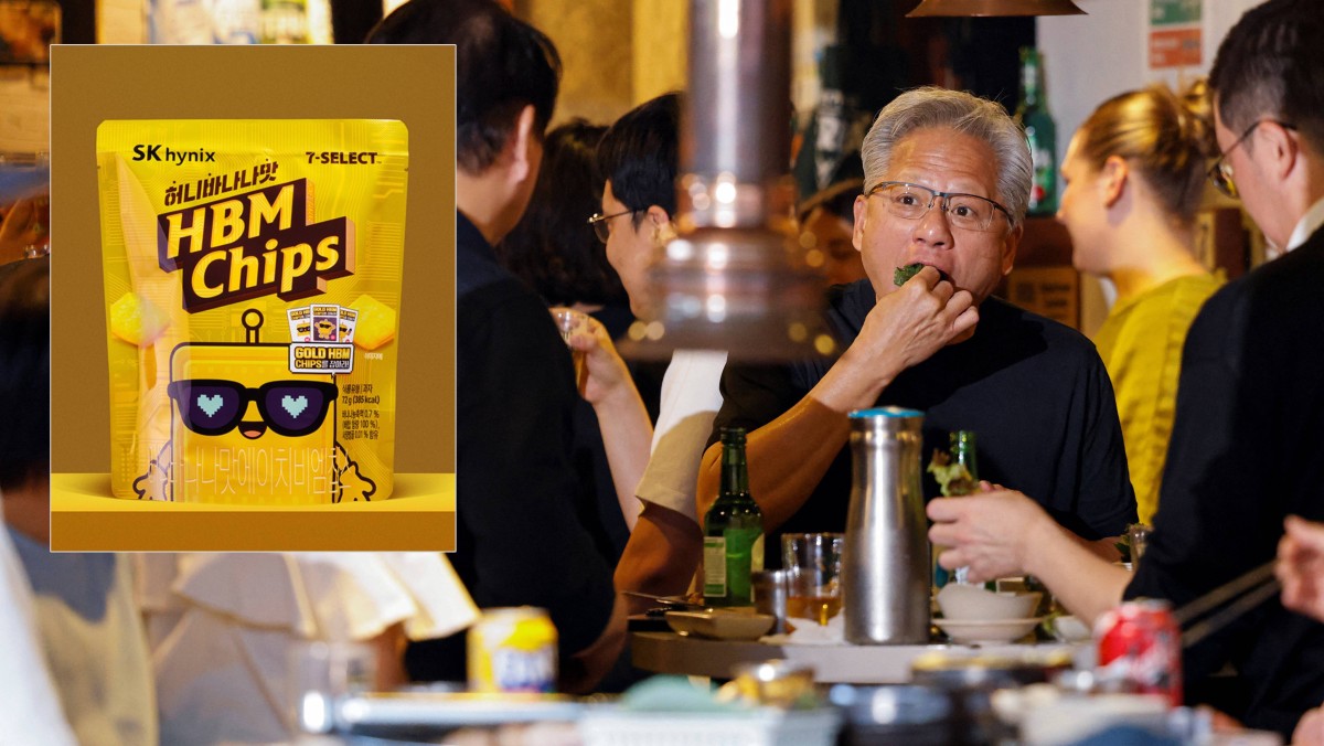 黃仁勳訪韓｜旋風直捲美食界 便利店餅乾銷量狂飆766% 炸雞店生意急增兩成