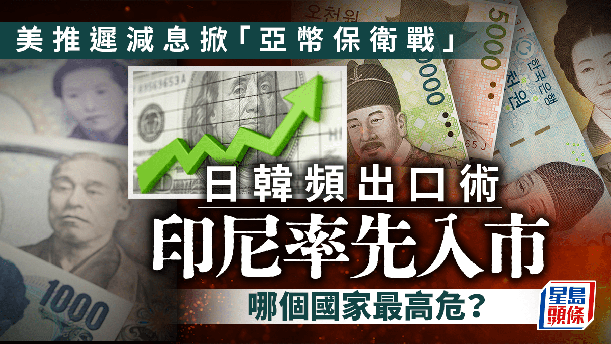 美推遲減息掀「亞幣保衛戰」 日韓頻出口術印尼率先入市那個國家最高危？