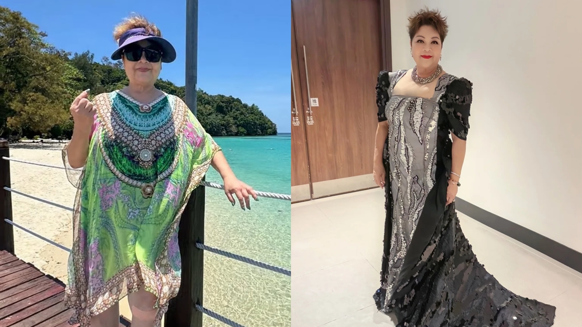 72歲肥媽薄紗透視泳照大放送  裙腳飄動露出白皙「絕對領域」  抗拒二度潛水：一落去就浮起