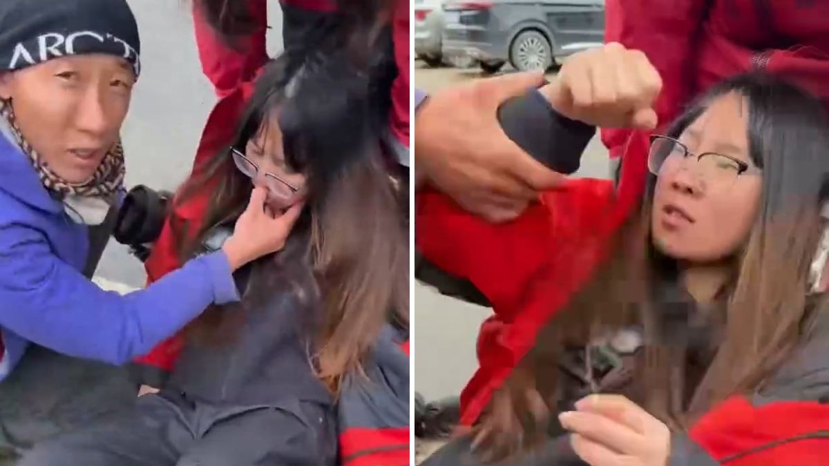 高山反應女子獲按人中救醒   揮拳毆嚮導：痛嗎？︱有片