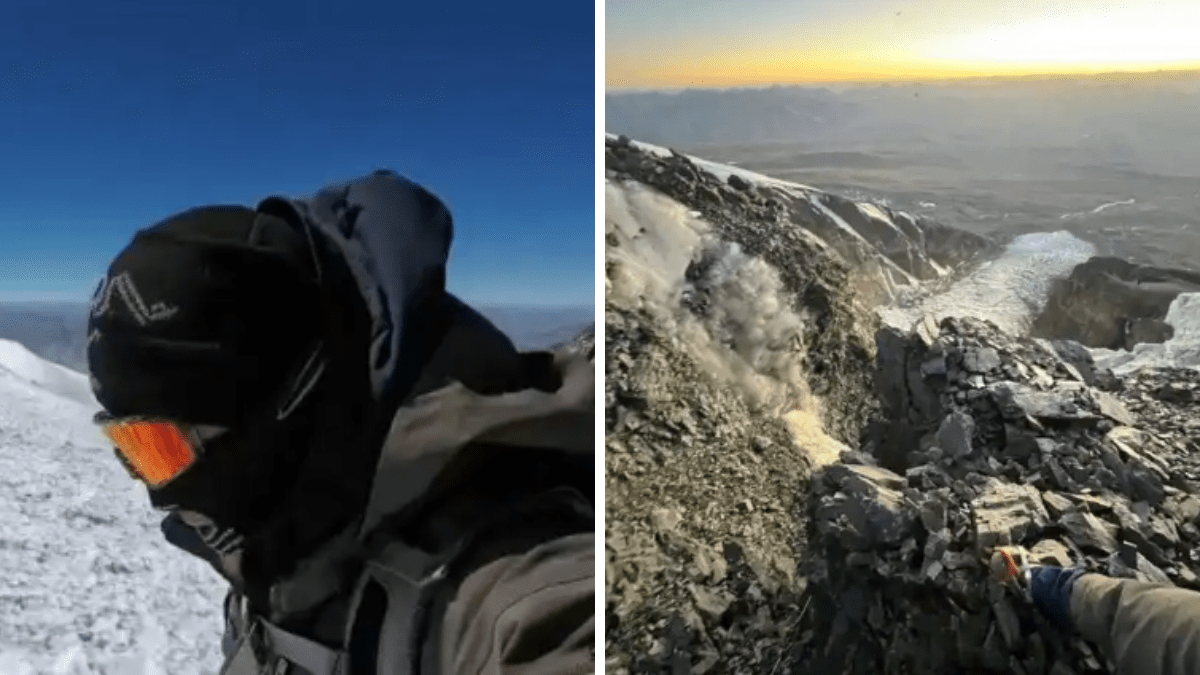 男子新疆登7546米雪山墮崖 15小時徒手爬數百米絕境求生 男子新疆登7546米雪山墮崖 15小時徒手爬數百米絕境求生