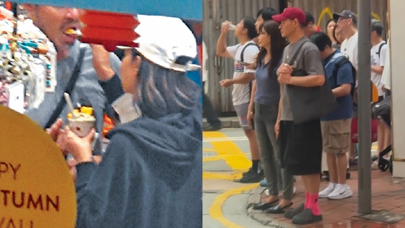 黃智賢夫婦銅鑼灣街頭罕放閃  仙氣老婆氣質絕佳撞樣鍾楚紅  相愛40年住西貢海景豪宅