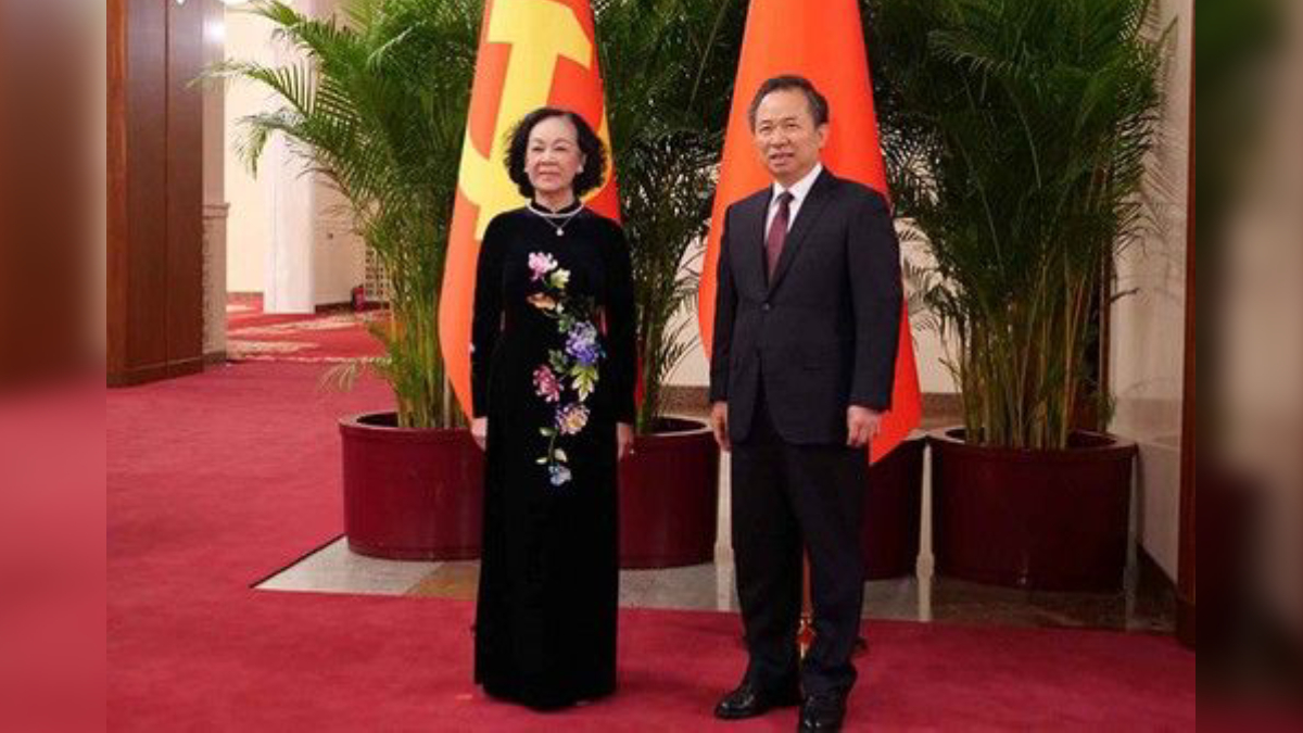 李幹傑首次以中組部部長亮相 會見越共領導人