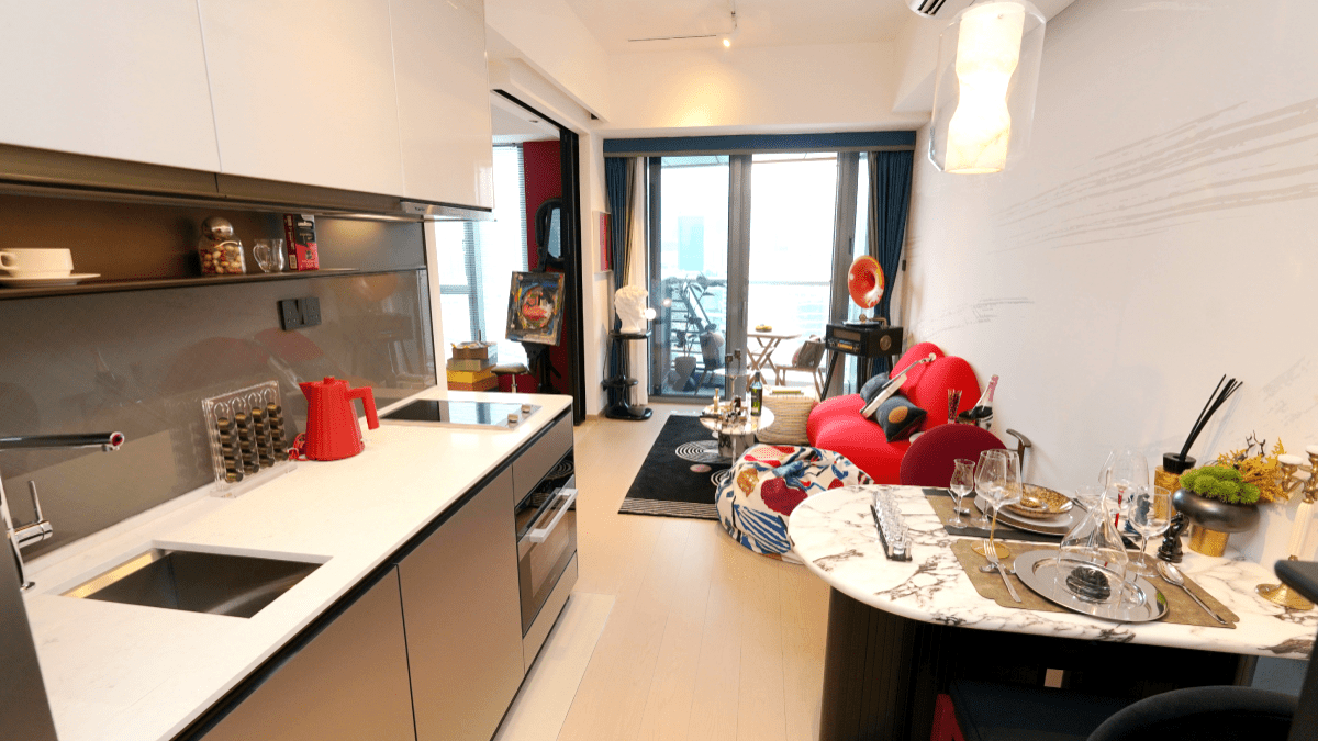 啟德海灣 寬敞大廳展現空間 藝術融入生活 啟德海灣 寬敞大廳展現空間 藝術融入生活