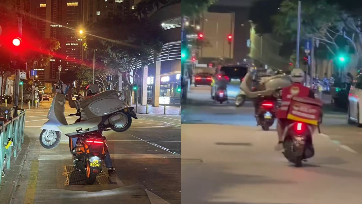 澳門鐵騎士後座雜技式載電單車 遭當地治安警檢控