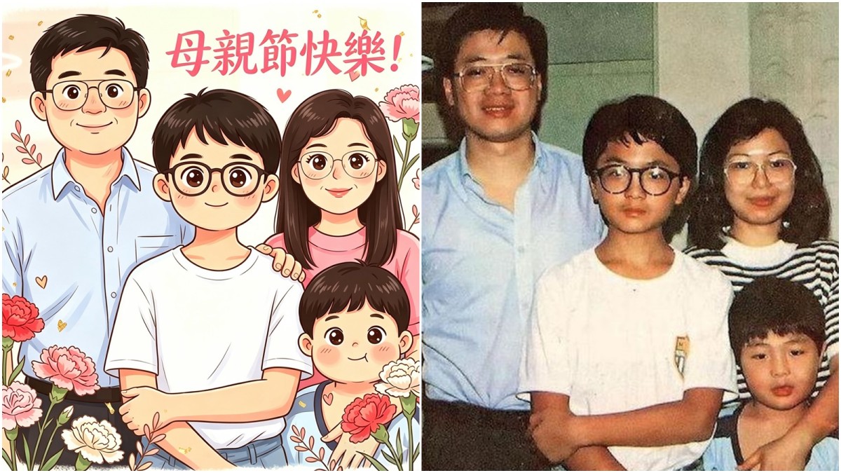 母親節︱李家超玩AI製圖整賀卡 祝願天下媽媽節日快樂 原圖大有來頭？