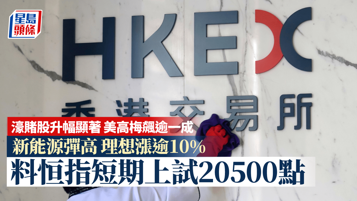 全日收市│恒指企穩兩萬樓上收市逾4個月首次分析料短期上試20500