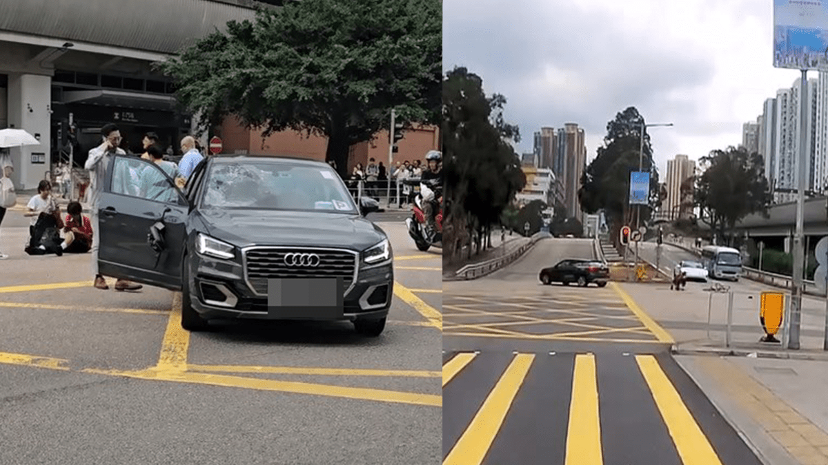 沙田14歲單車男疑衝燈 捱P牌私家車撞飛 目擊者：飛咗上大銀幕