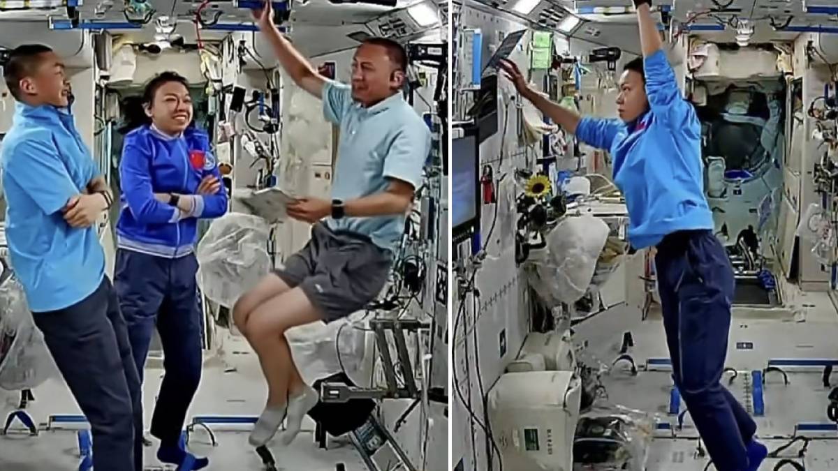 神舟二十三號│黎家盈太空站最新畫面曝光 單手操作儀器狀態佳