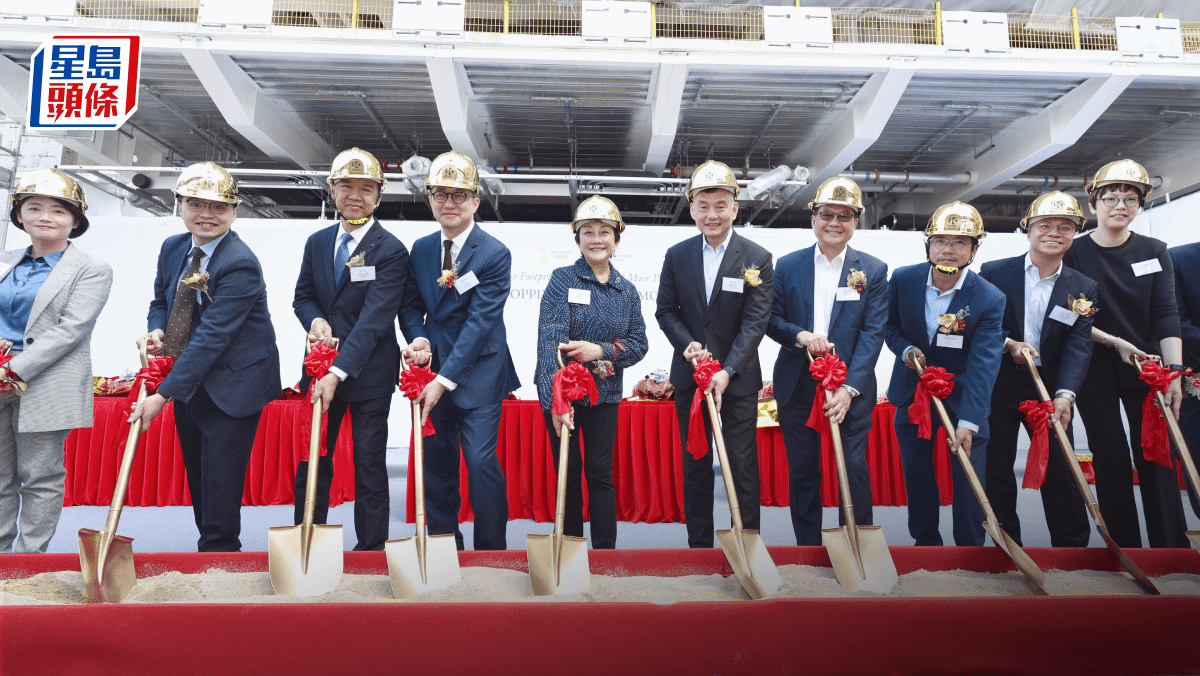 利園八期完成封頂 明年第三季竣工 擴大利園區出租面積約30% 利園八期完成封頂 明年第三季竣工 擴大利園區出租面積約30%