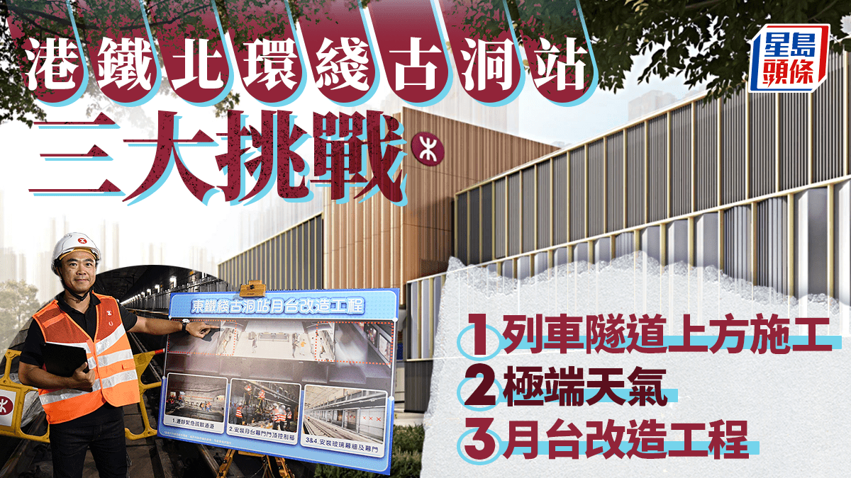 港鐵北環綫古洞站將於今年內平頂 三大挑戰逐一克服