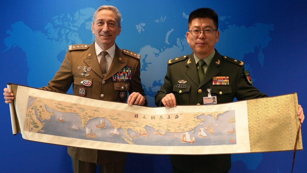 中國軍方代表團訪問歐盟軍事委員會  磋商安全與防務事務