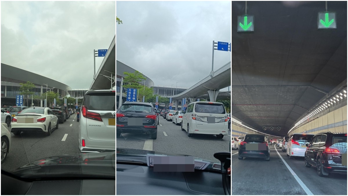 回港高峰︱港珠澳大橋珠海口岸往香港極繁忙 通關車龍逾500米、候檢至少40分鐘