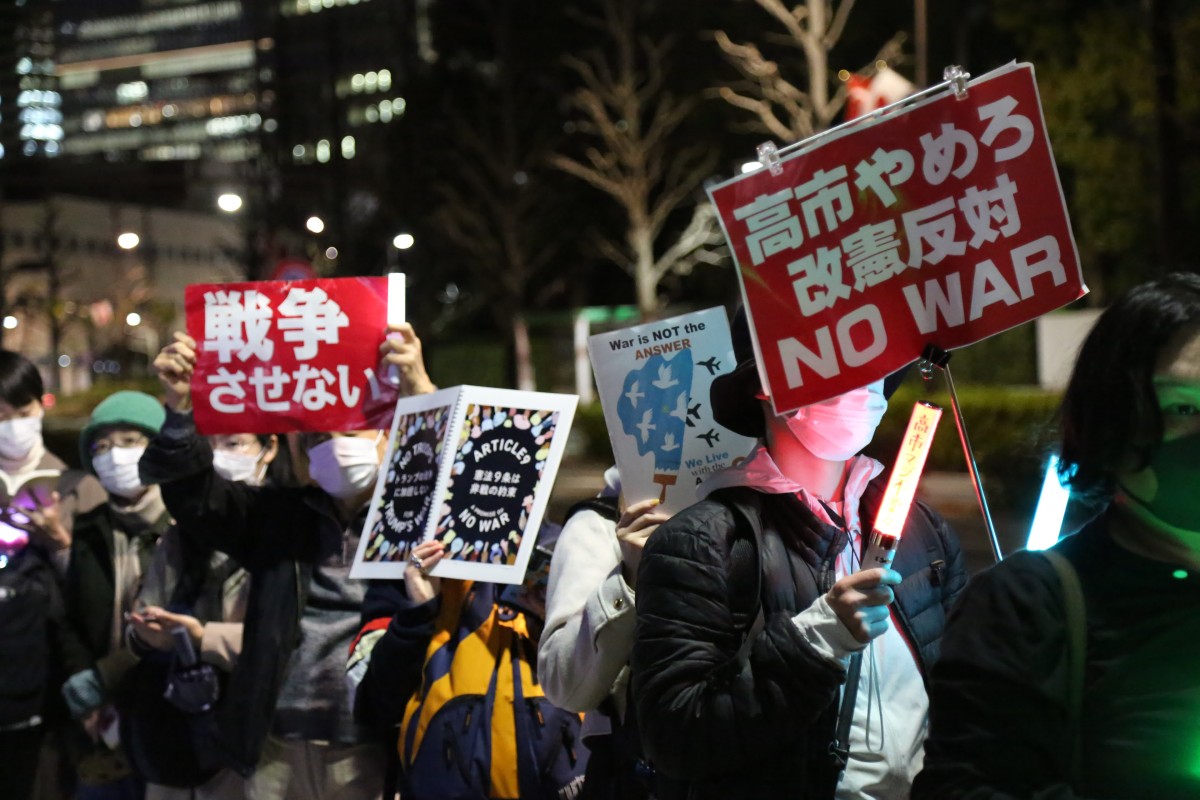 逾6000人東京池袋站外集會 抗議日本政府鬆綁武器出口