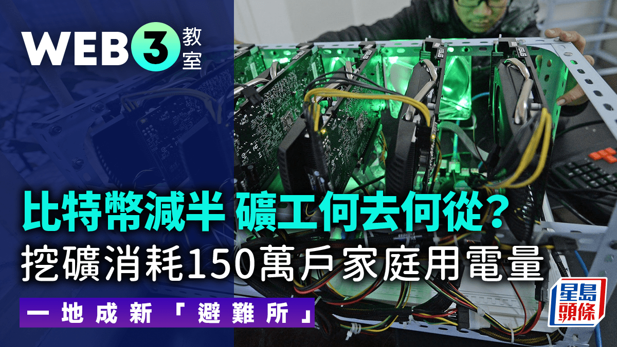 比特幣減半礦工何去何從？挖礦消耗150萬戶家庭用電量一地成新「避難所」｜Web3教室