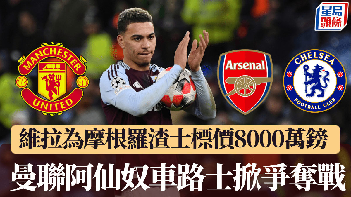 英超｜維拉為摩根羅渣士標價8000萬鎊 曼聯阿仙奴車路士今夏掀爭奪戰