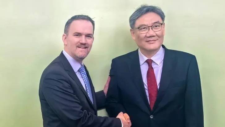 中美貿易｜商務部長王文濤會見美貿易代表格里爾  嚴正關切301調查