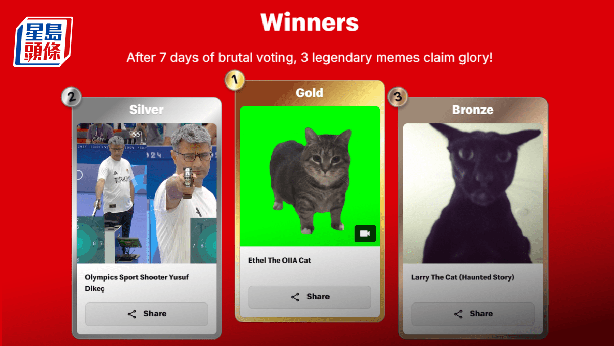 MemeStrategy辦首屆Meme圖選舉「旋轉貓」奪年度最佳迷因