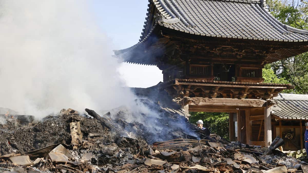 千年古剎失火 | 京都千手寺驚傳起火 寺院幾全毀 波及周邊山林