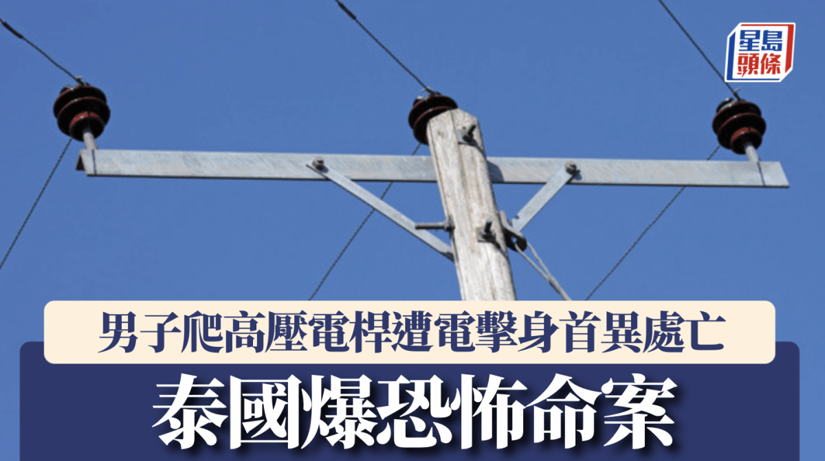 泰國毒癮漢發狂爬高壓電桿 遭強大電弧擊中頭身分離慘死