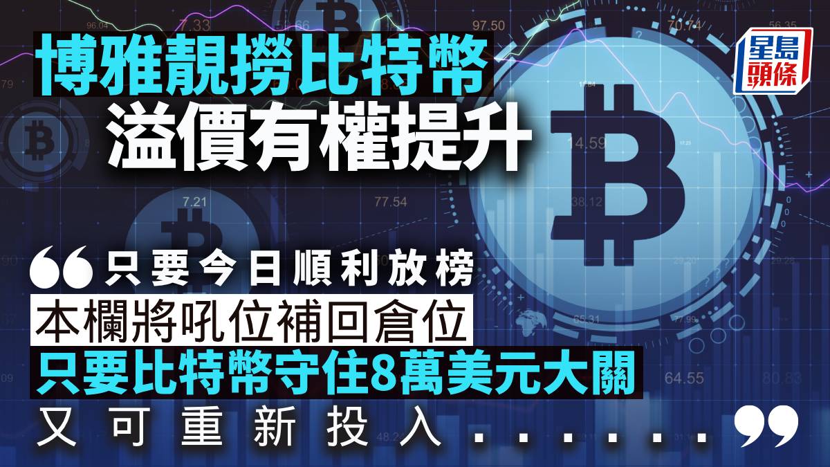 博雅靚撈比特幣溢價有權提升｜唐牛