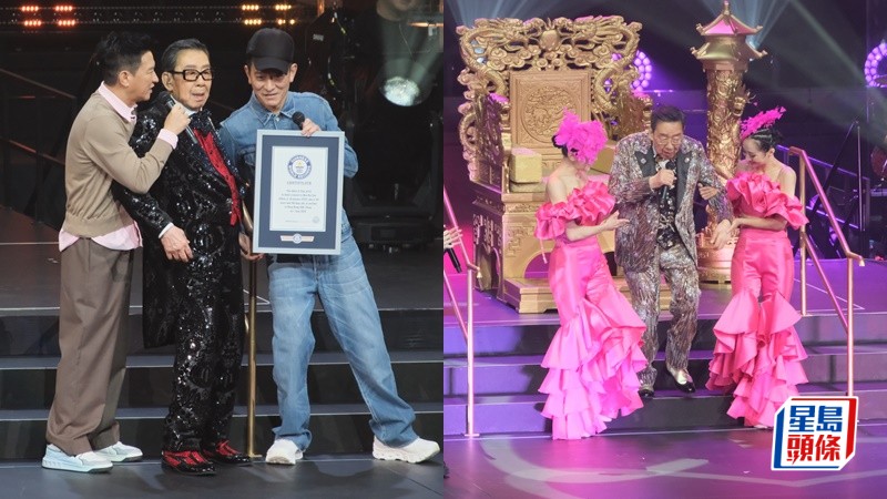胡楓演唱會｜「修哥」兩度險生意外  腳軟向後跌幸得劉德華頂住  落樓梯絆倒幸化險為夷