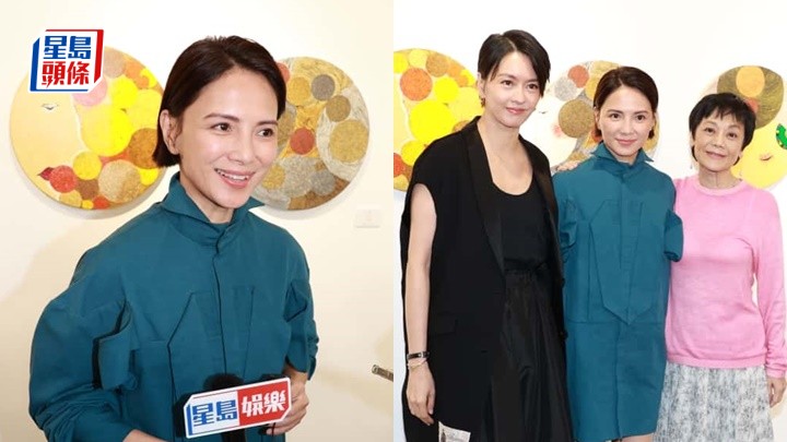 李心潔香港畫展開幕曬愛兒手筆 梁詠琪豪氣購下閨密4幅畫作 李心潔香港畫展開幕曬愛兒手筆 梁詠琪豪氣購下閨密4幅畫作