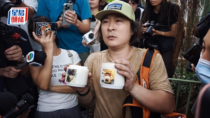 宏福苑執拾︱宏昌閣夫婦尋回兩已故愛貓骨灰 見逃生處盡熏黑心情難受