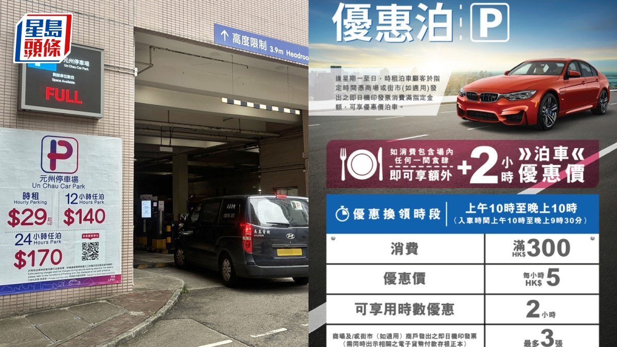 領展停車場4.8起取消免費泊車 改為消費享「$5/小時優惠價」變相加價 網民憂引其他商場仿傚