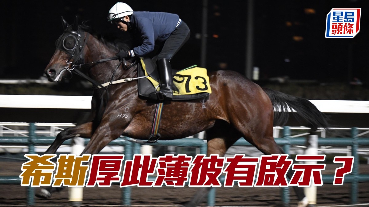 沙田早晨│希斯擺明重視一駒