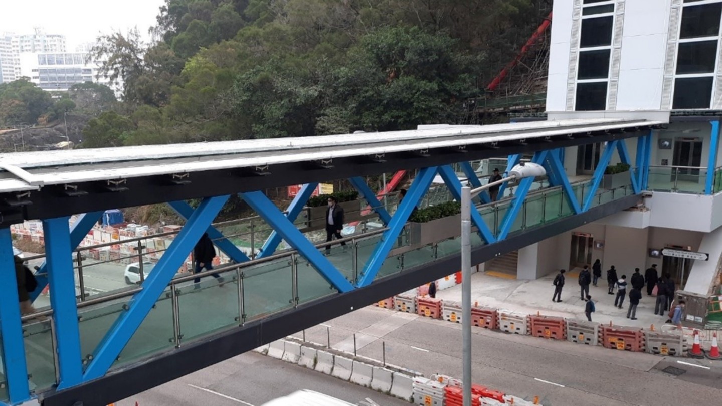 林世雄：路政署首以「組裝合成」法建有蓋高架行人通道 達三贏局面