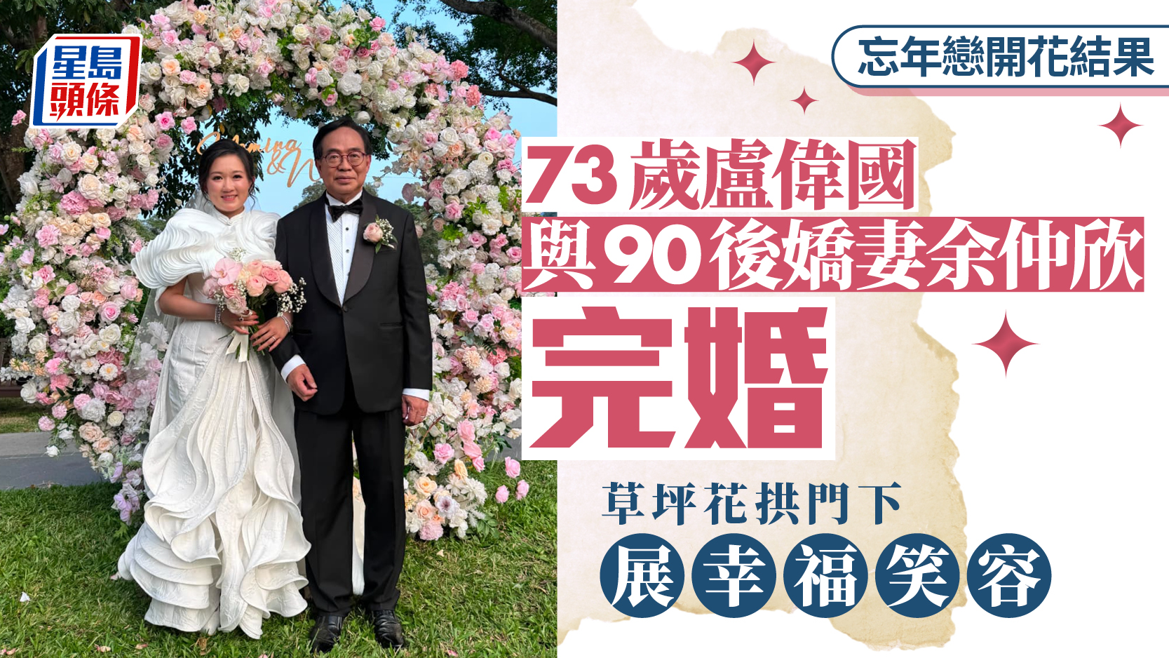 新聞標題縮圖配以當事人結婚合照,僅重複報道主題(45/100) 新聞標題縮圖配以當事人結婚合照,僅重複報道主題