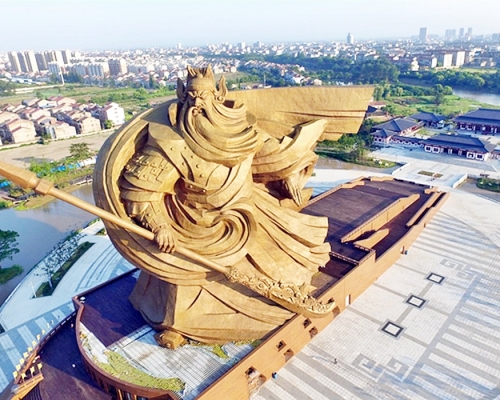 关公灾难】央视批「全球最大关公像」违建荆州官员:将制定搬移方案