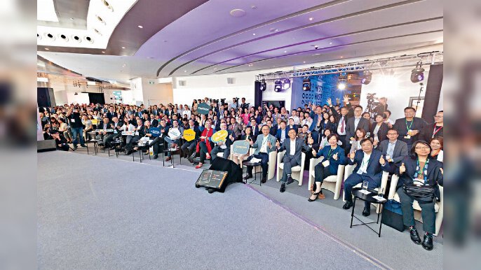 ■去年在西九龍Sky 100舉行的電梯募投大賽，場面熱鬧。