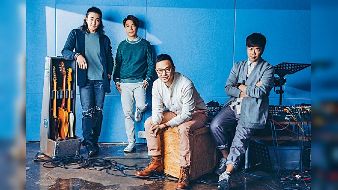 ■人氣樂隊RubberBand首次喺K11購物藝術館獻唱。