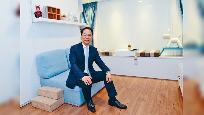 ﻿■關百豪表示，公司未來計劃推出多個家居品牌，搶佔大眾和利基市場。