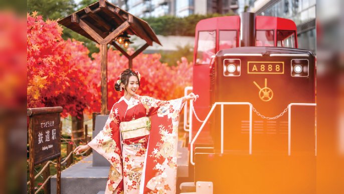 ■登上仿嵐山觀光小列車@北角海濱花園