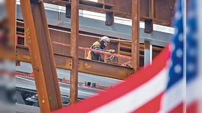 ■上个月非农就业岗位增加了53.1万个，超过了预测的45万个。