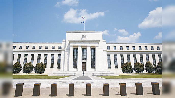 ■美國聯儲局上周公佈的貨幣政策會議紀要，反映其對維持高利率的決心。資料圖片