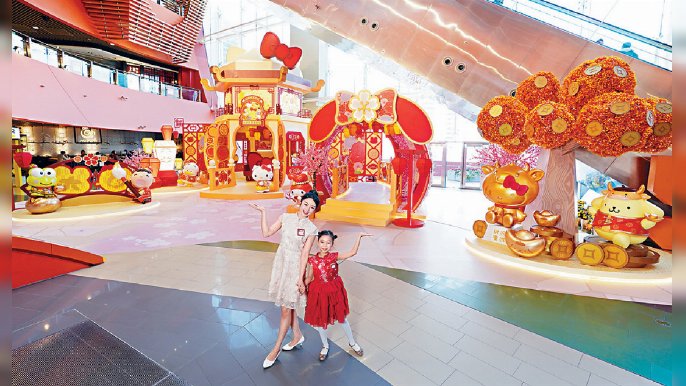 ■MegaBox．Sanrio characters六星賀歲天燈園。
